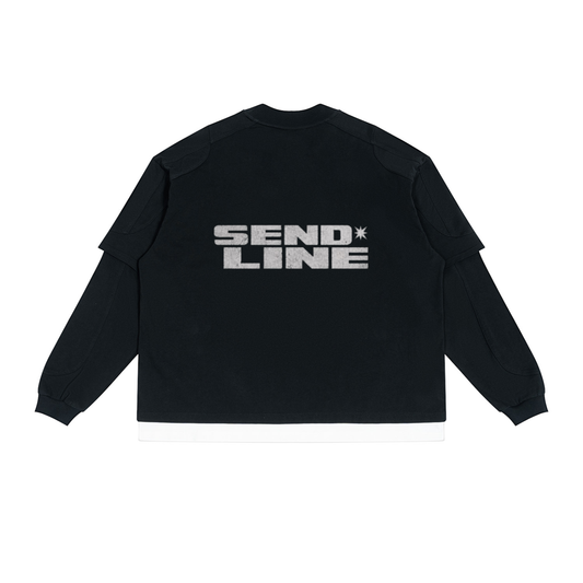 BLACK SENDLINE LAYERED LONG SLEEVE