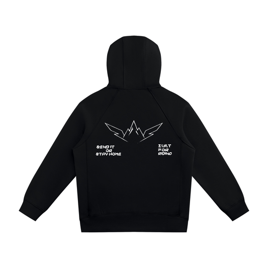 SENDLINE BLACK FULL ZIP HOODIE